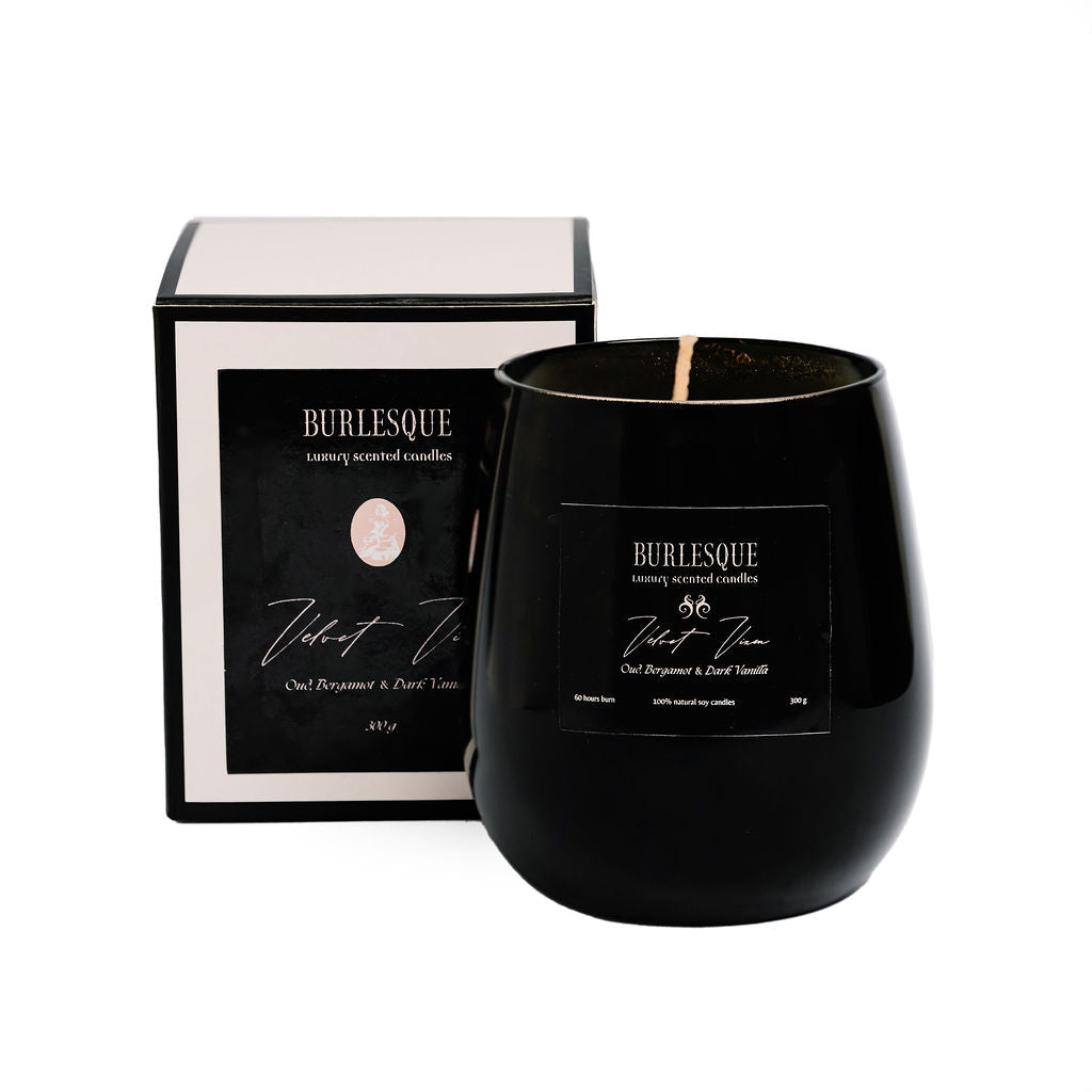 Velvet Vixen Candle - Oud, Bergamot & Dark Vanilla